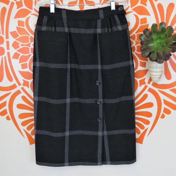 Valentino Dresses & Skirts - Vintage 80's Valentino Gray Wool Pencil Skirt
